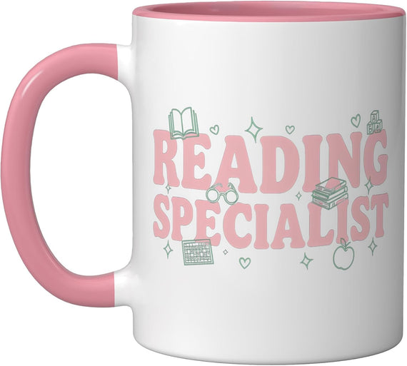 Reading Specialist Coach Teacher Interventionist Ceramic Mug