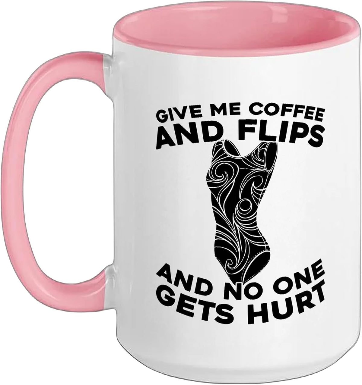 Give Me Coffee And Flips Funny Gymnast Ceramic Mug