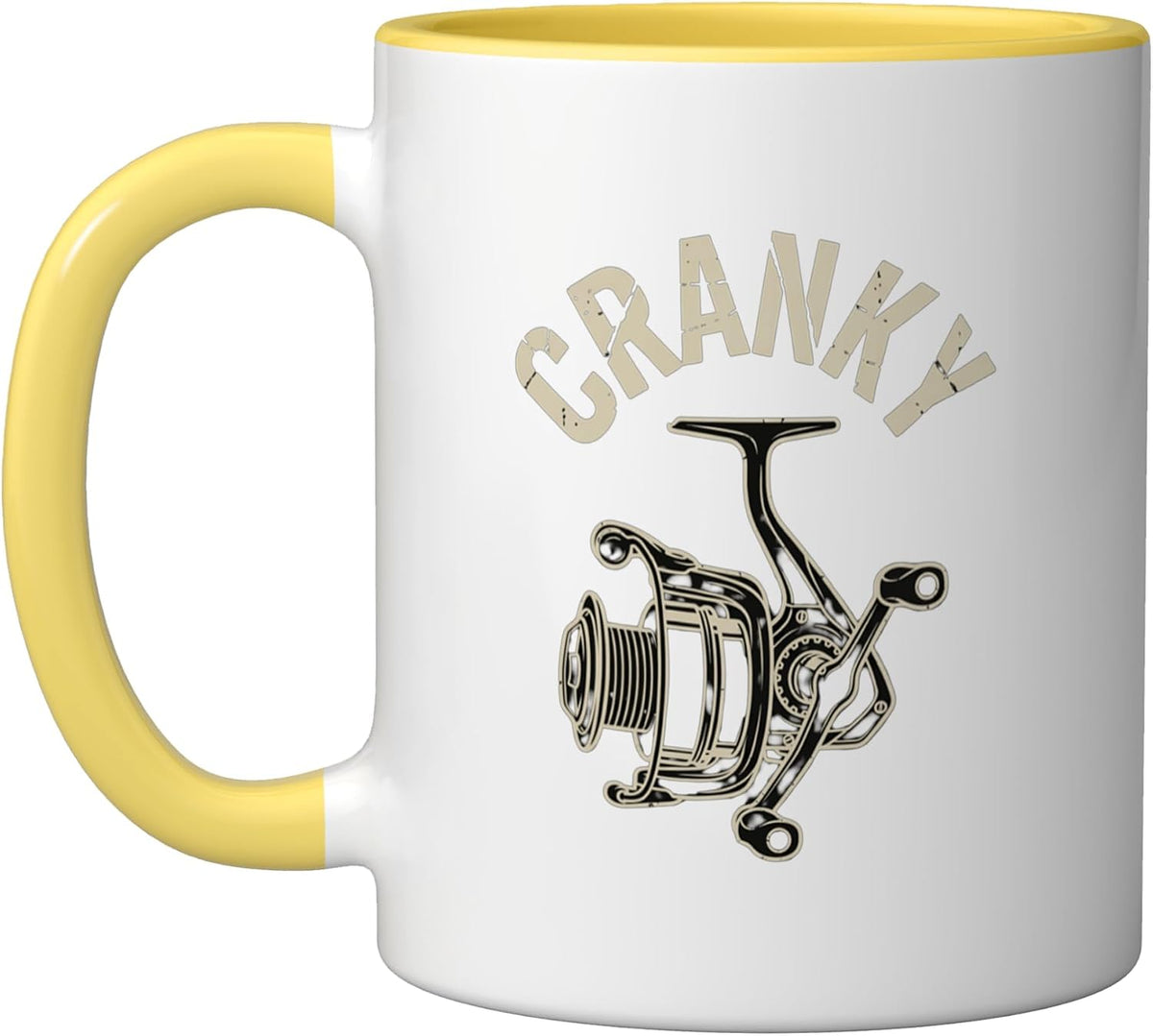 Cranky Fishing Reel Crankbait Funny Fishing Lure Ceramic Mug