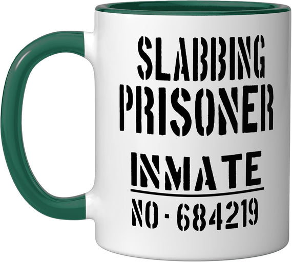 Slabbing Prisoner Halloween Costume Funny Fisherman Inmate Ceramic Mug
