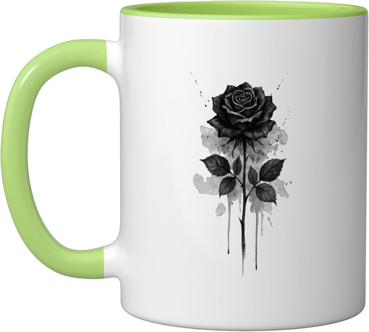 Black Rose Flower Botanist Garden Gardening Flower Rose Ceramic Mug