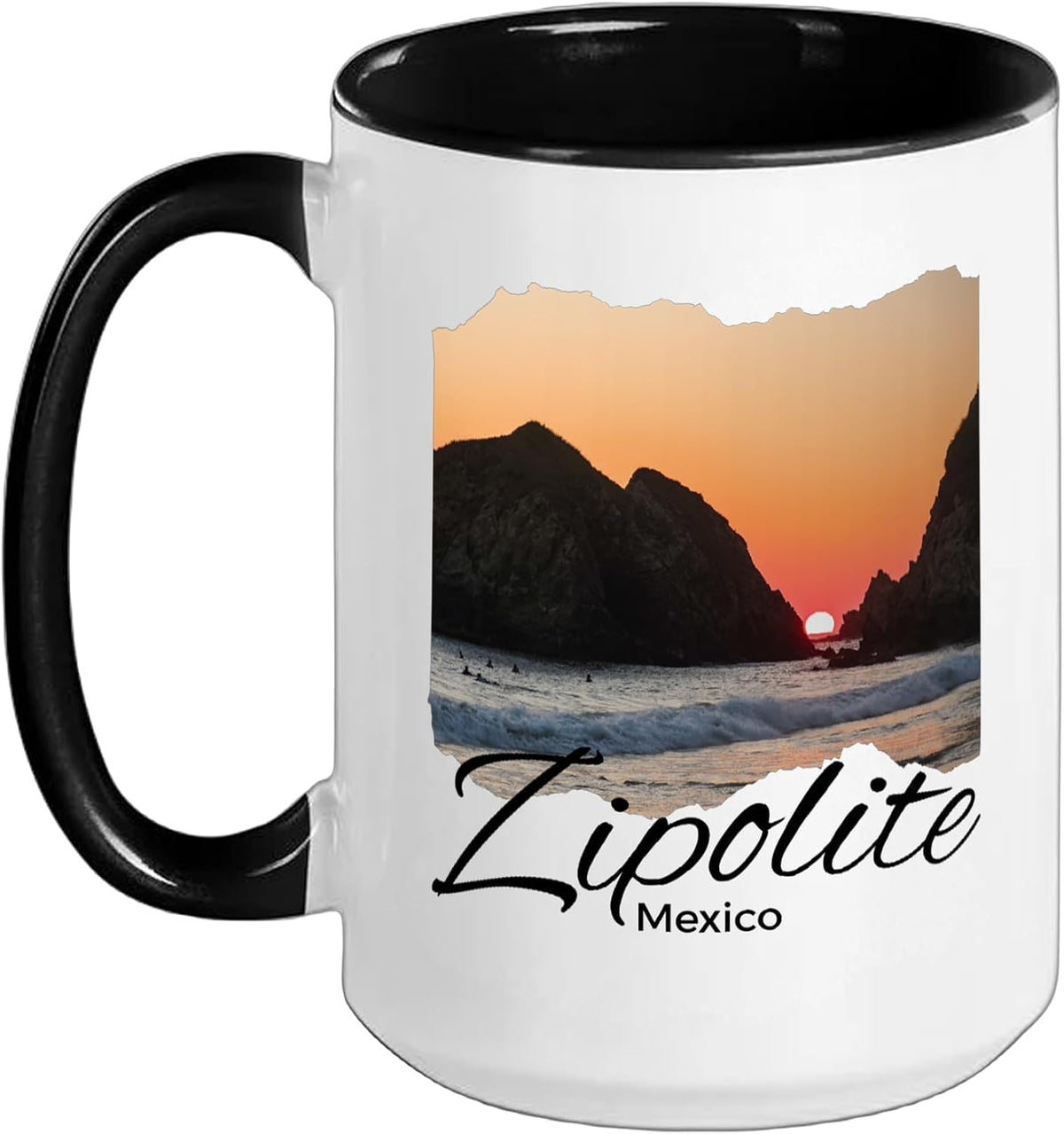 Zipolite Mexico Souvenir/Zipolite Ceramic Mug