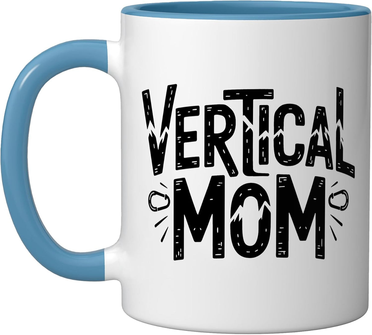 Vertical Rock Climbing Mom Who Conquers Walls Raises Ceramic Mug