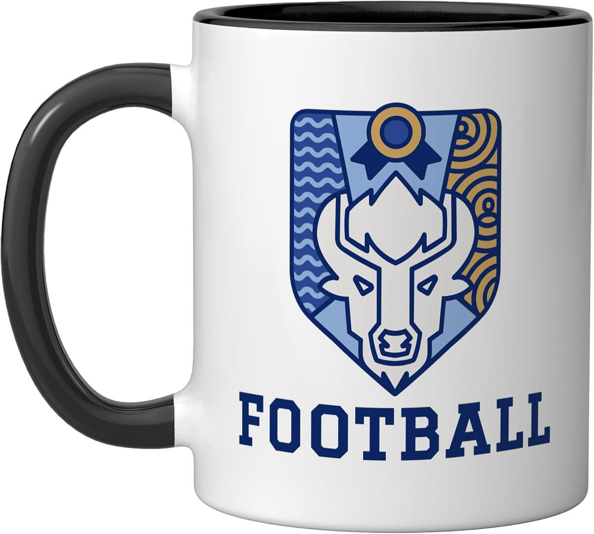 New Buffalo Bison Football Ceramic Mug