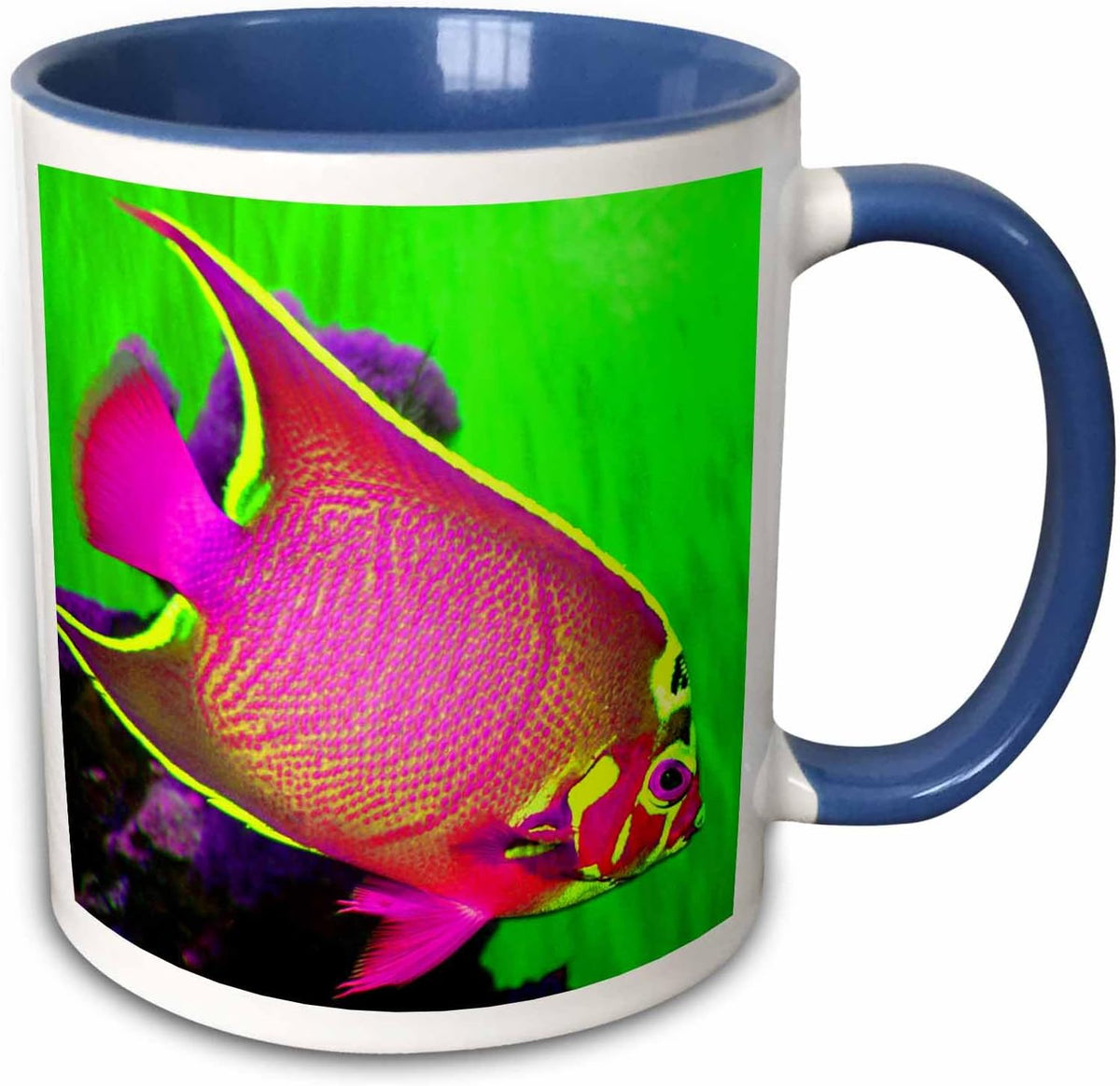 Neon Fish Ceramic Mug