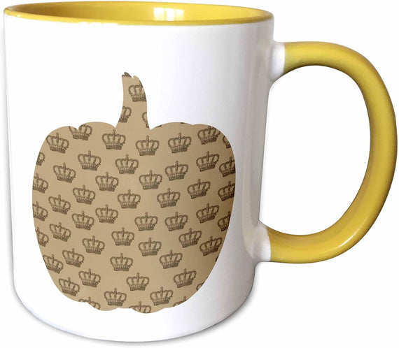 Vintage Crowns Pumpkin - Thanksgiving Halloween Ceramic Mug