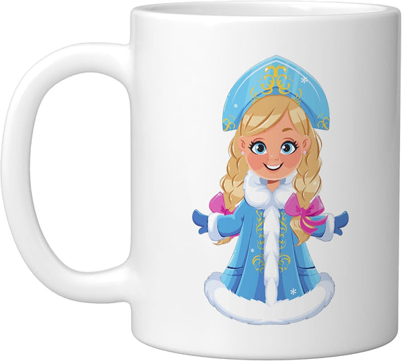 Snegurochka Ded Moroz Russia Russian Santa Claus Ceramic Mug