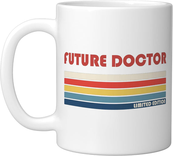 Future Doctor Retro Limited Edition Vintage Stripes Ceramic Mug