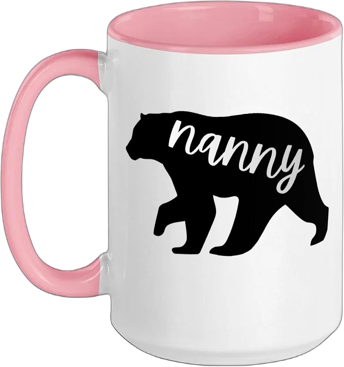 Nanny Bear Silhouette Typography Ceramic Mug