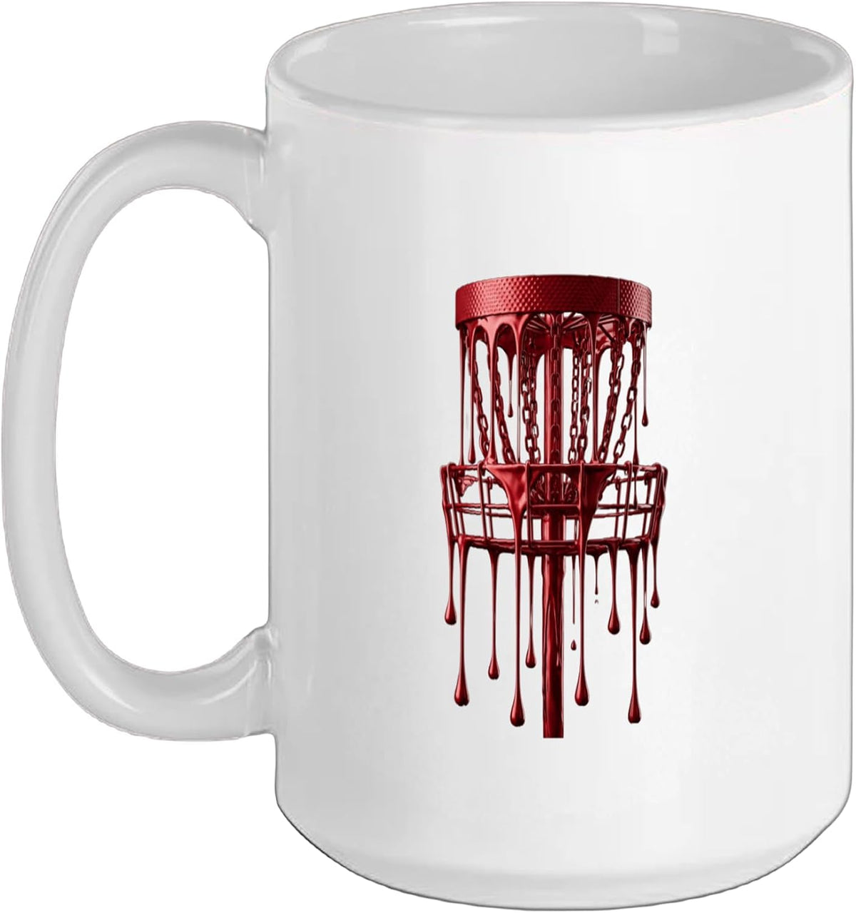 Disc Golf Basket Disc Golfer Frolfing Disc Golf Player Ceramic Mug
