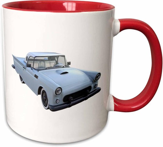 Sky Blue Classic Sports Car Ceramic Mug