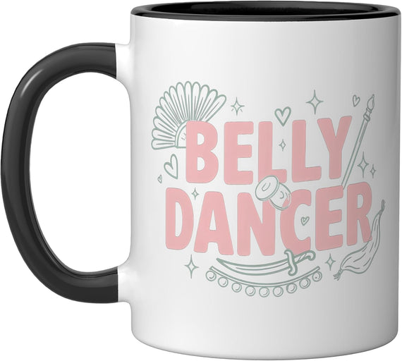 Belly Dance Belly Dancing Raqs Sharki Oriental Dancer Ceramic Mug