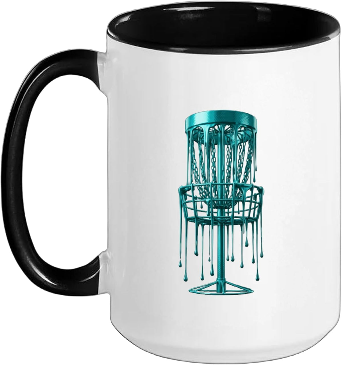 Disc Golf Basket Disc Golfer Frolfing Disc Golf Player Ceramic Mug