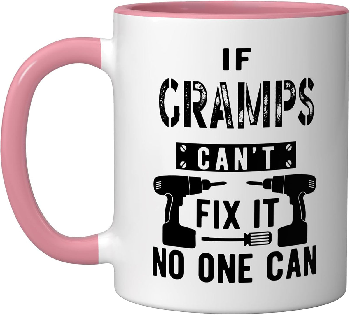If Gramps Can't Fix It No One Can Grandpa Christmas Ceramic Mug