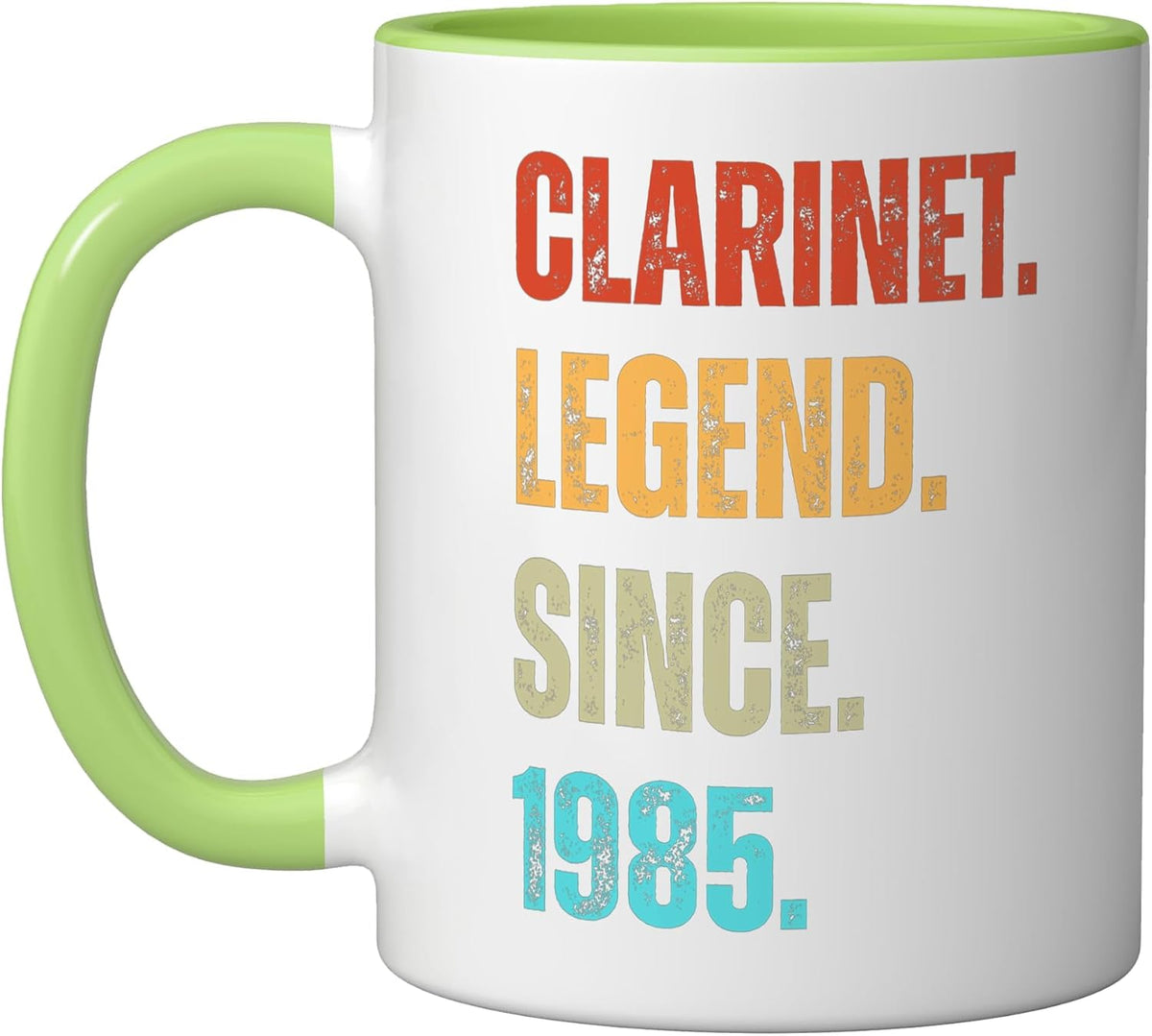 Clarinet Legend Since 1985 Retro Music Birthday Ceramic Mug