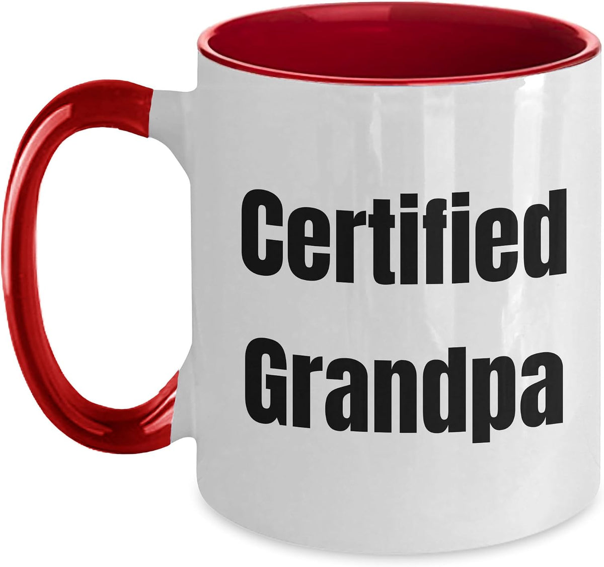 Certified Grandpa Funny Ceramic Mug