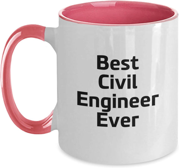 Civil Engineer Civil Engineer Christmas Mugs Black White Ceramic Mug