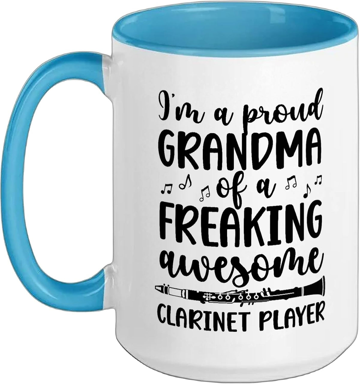 Clarinet Grandma Proud Clarinet Player Grandmother Ceramic Mug