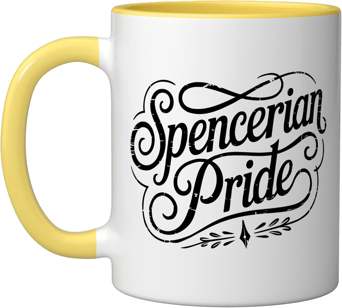 Calligraphy Hobbyist Spencerian Oval Script Practice Ceramic Mug