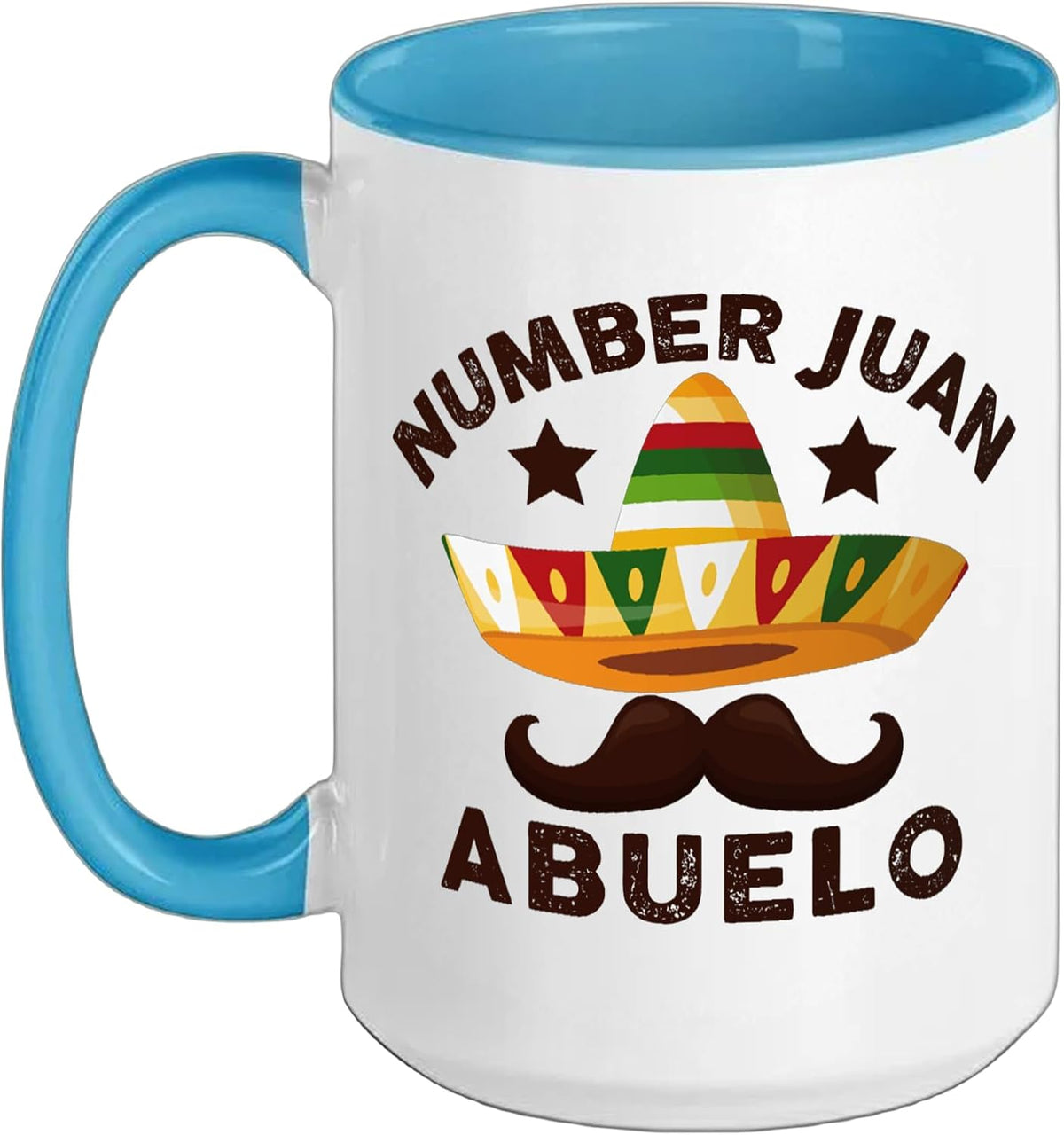Number One Juan Abuelo Mexican Grandpa Father's Day Ceramic Mug