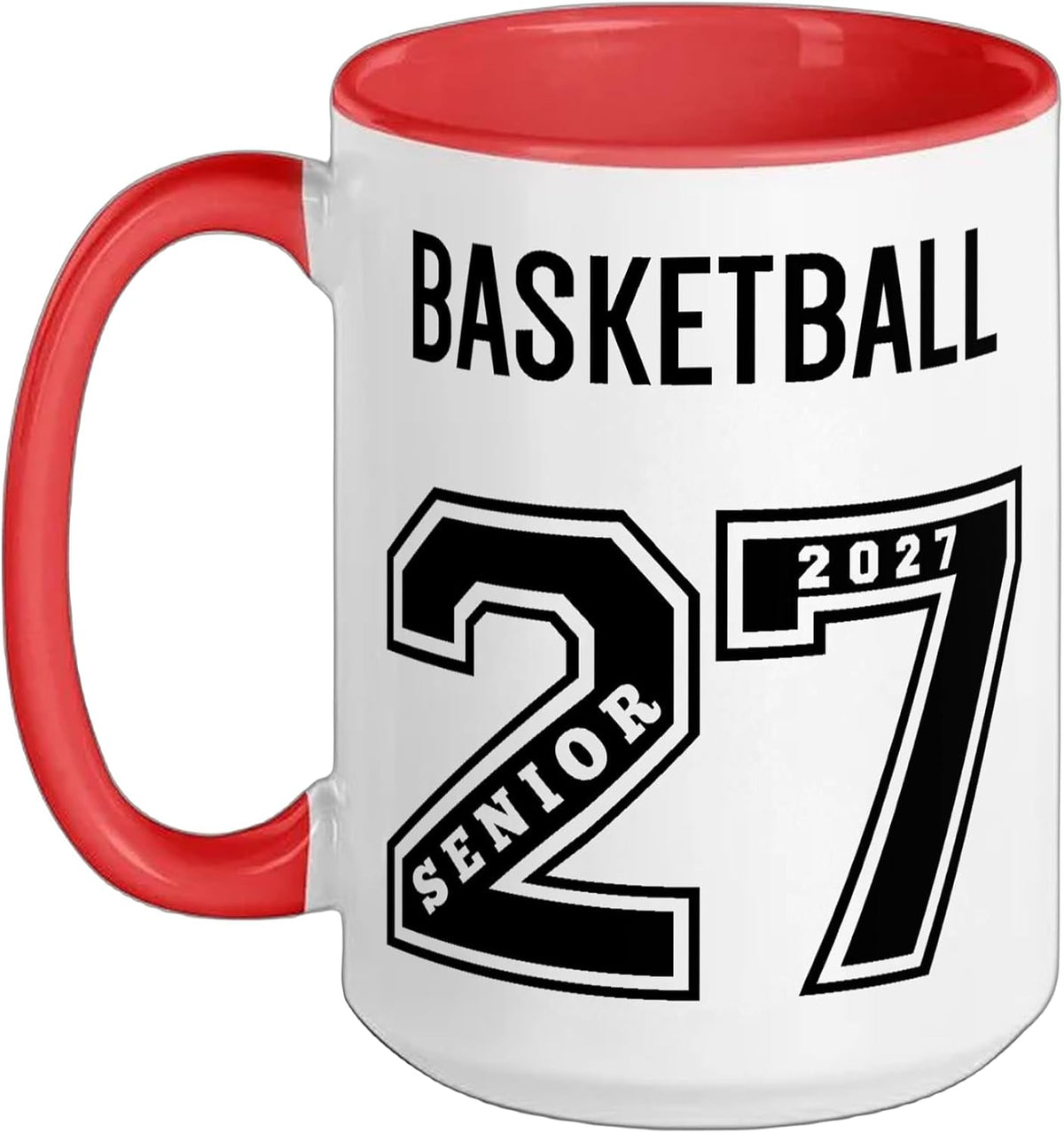 2027 Senior Basketball (On Back) Team Souvenir - 27 Ceramic Mug