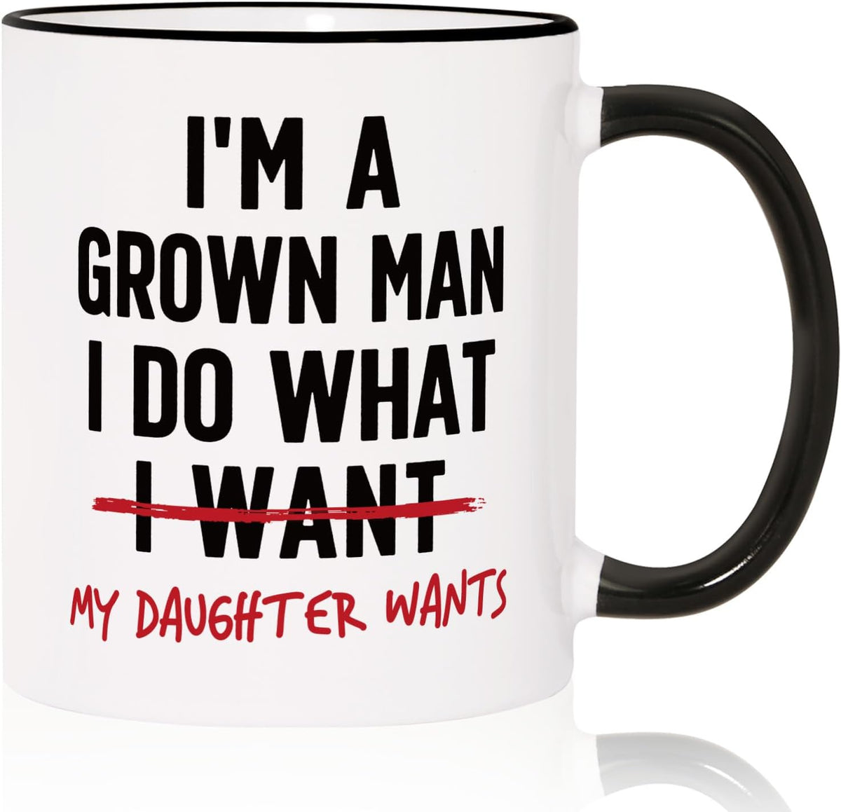 I'm A Grown Man I Do What My Daughter Wants Ceramic Mug