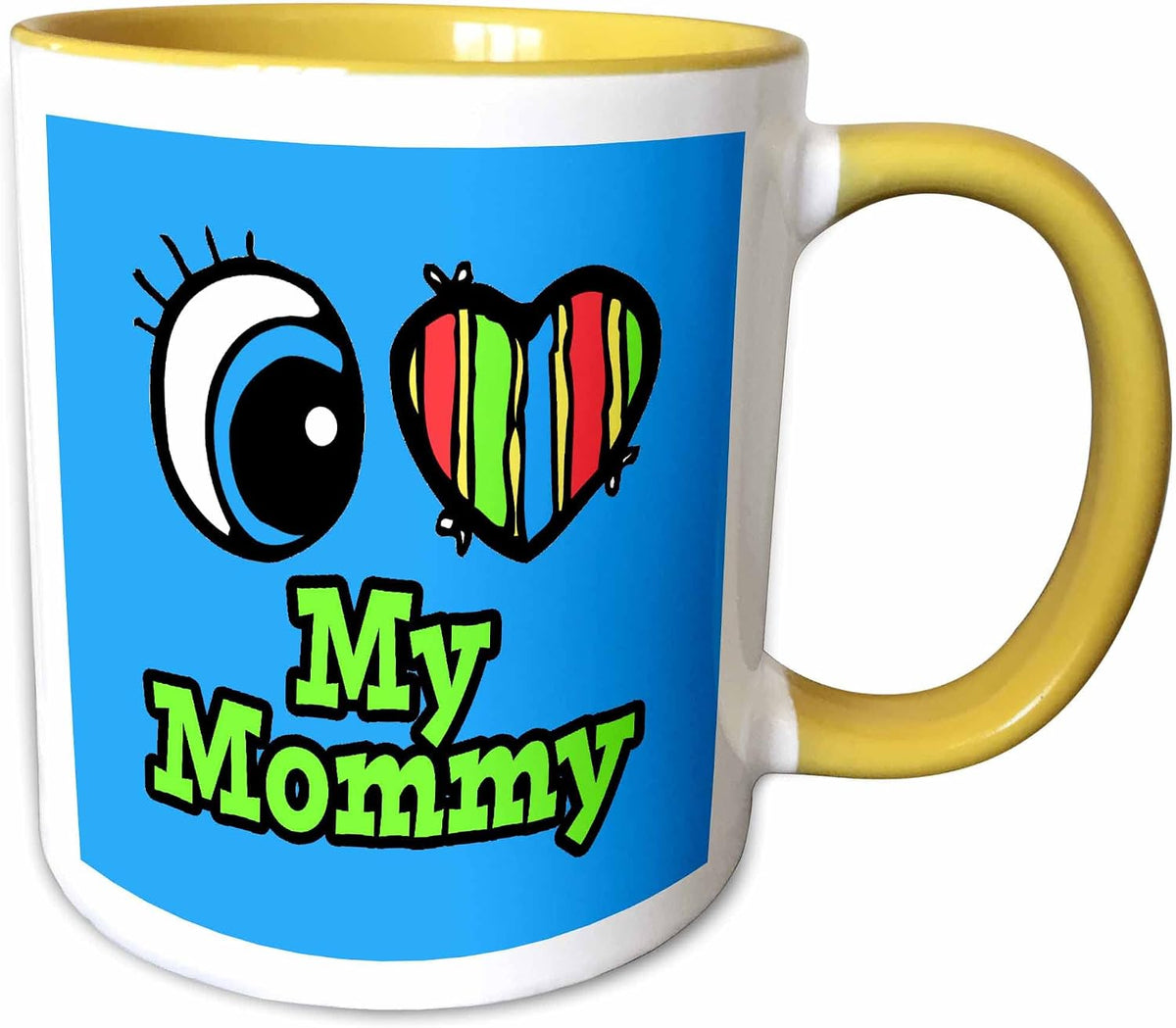 Bright Eye Heart I Love My Mommy Ceramic Mug