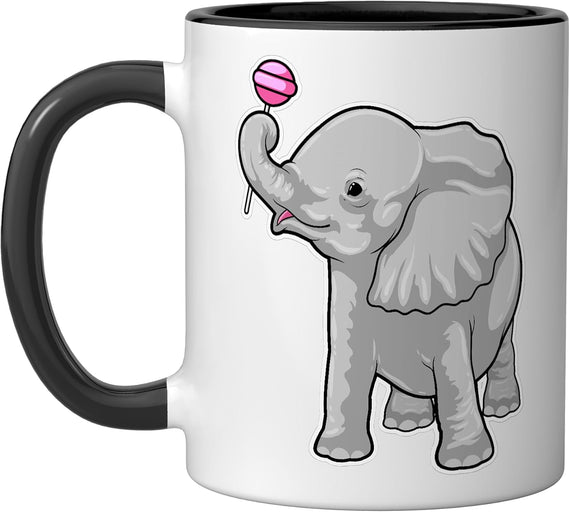 Elephant Lollipop Ceramic Mug