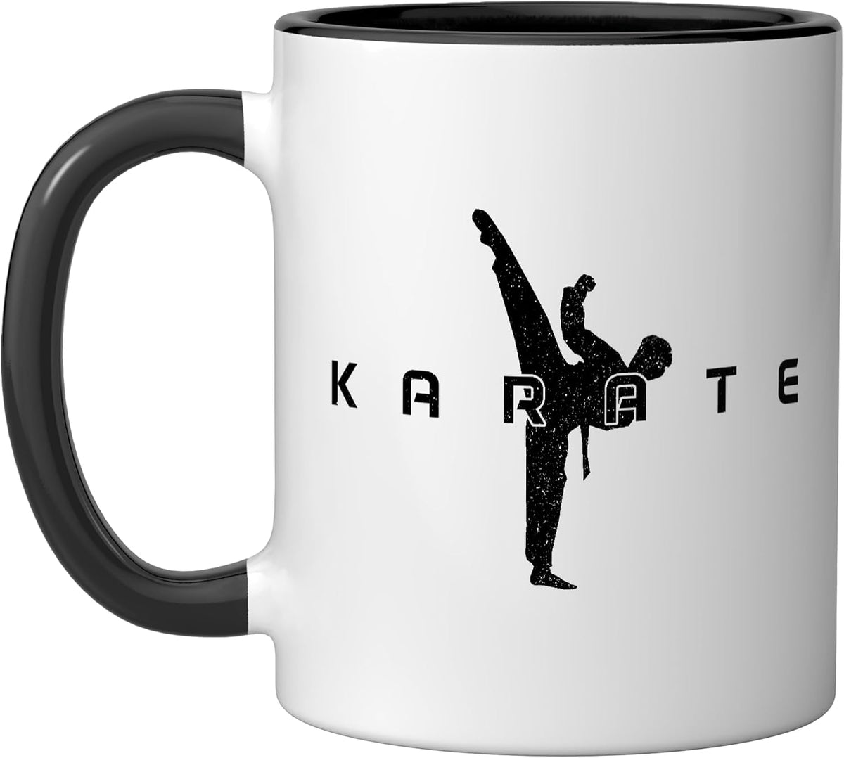 Karate Martial Arts Fighter Black Belt Boys Girls Kids Ceramic Mug