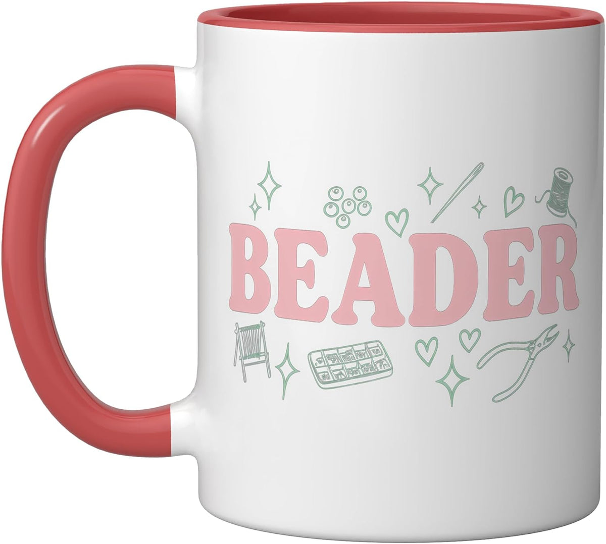 Beading Beadwork Beadcraft Stringing Beaders Bead Ceramic Mug