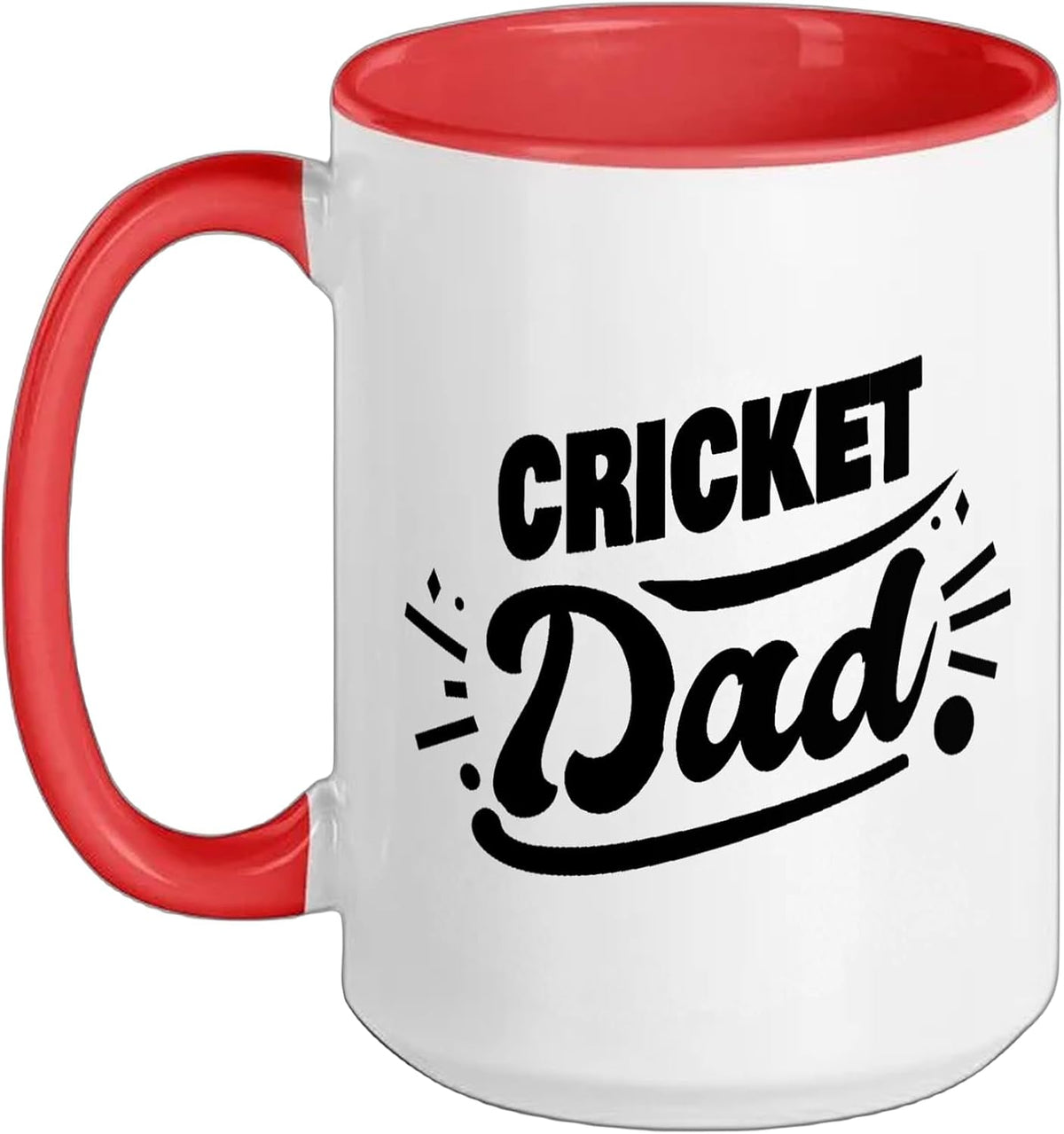 Cricket Dad - Cricket Player Christmas Ceramic Mug