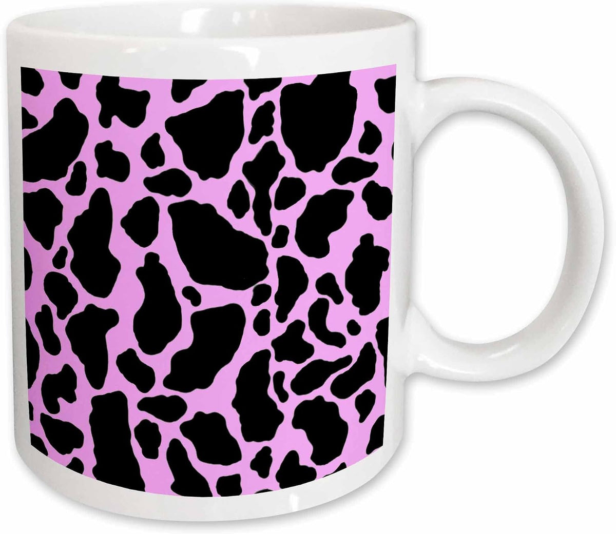 Pink & White Cow Print Designs Ceramic Mug