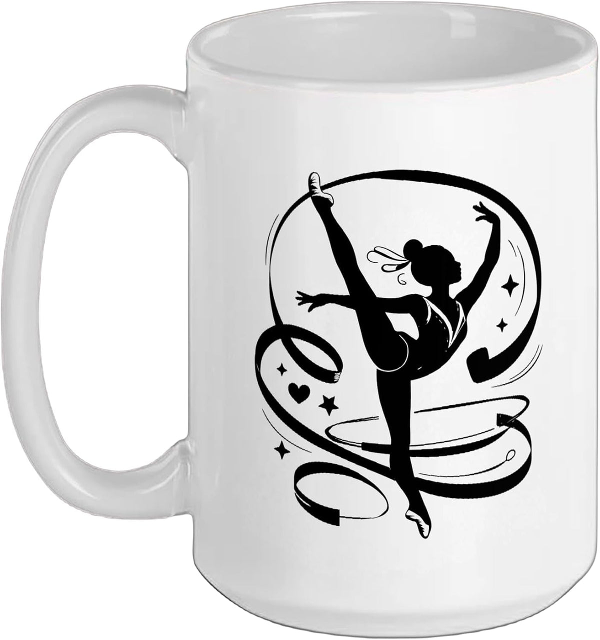 Rhythmic Gymnast Ribbon Apparatus Hoop Ball Clubs Ceramic Mug