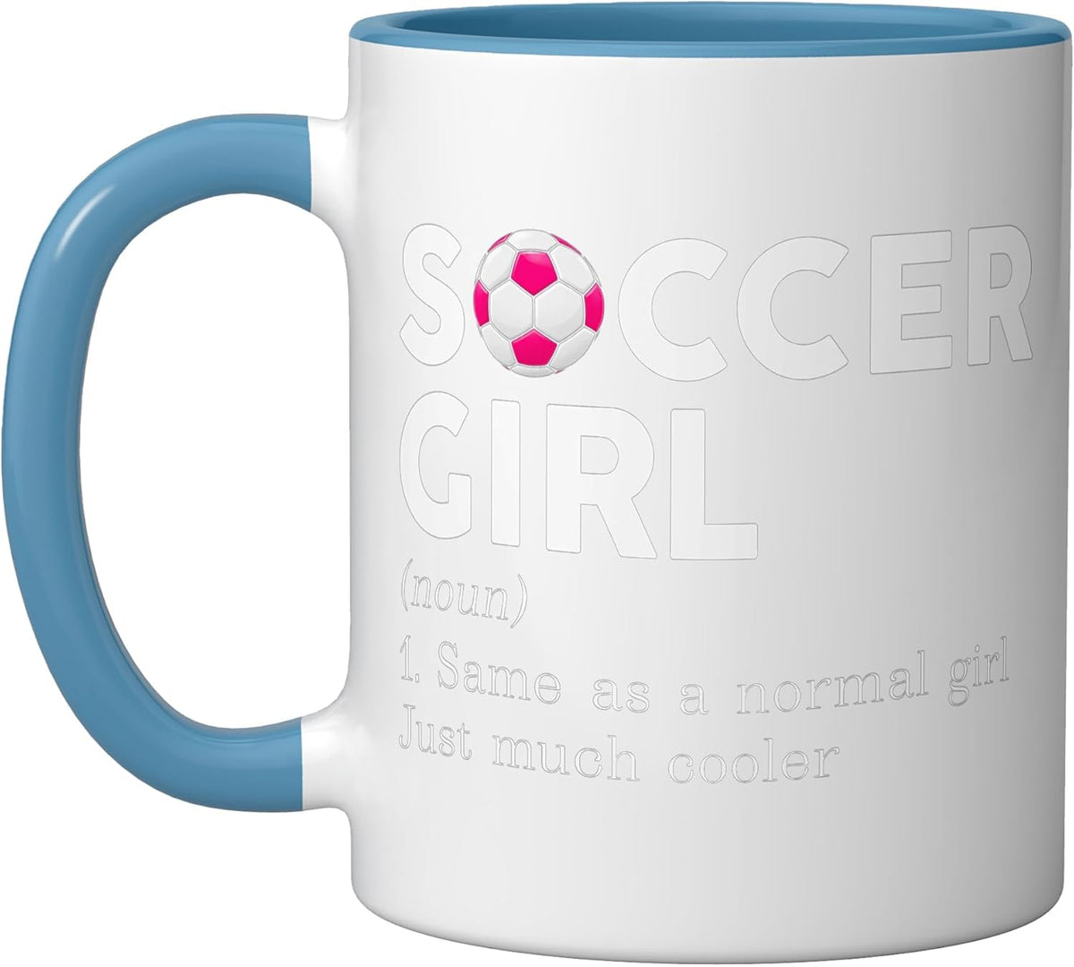 Soccer Girl Definition Sports Football Lover Soccer Player Ceramic Mug