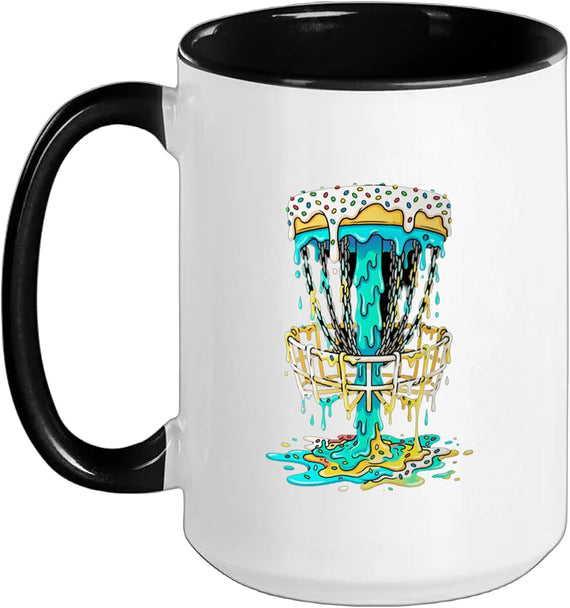 Disc Golf Basket Disc Golfer Frolfing Disc Golf Player Ceramic Mug