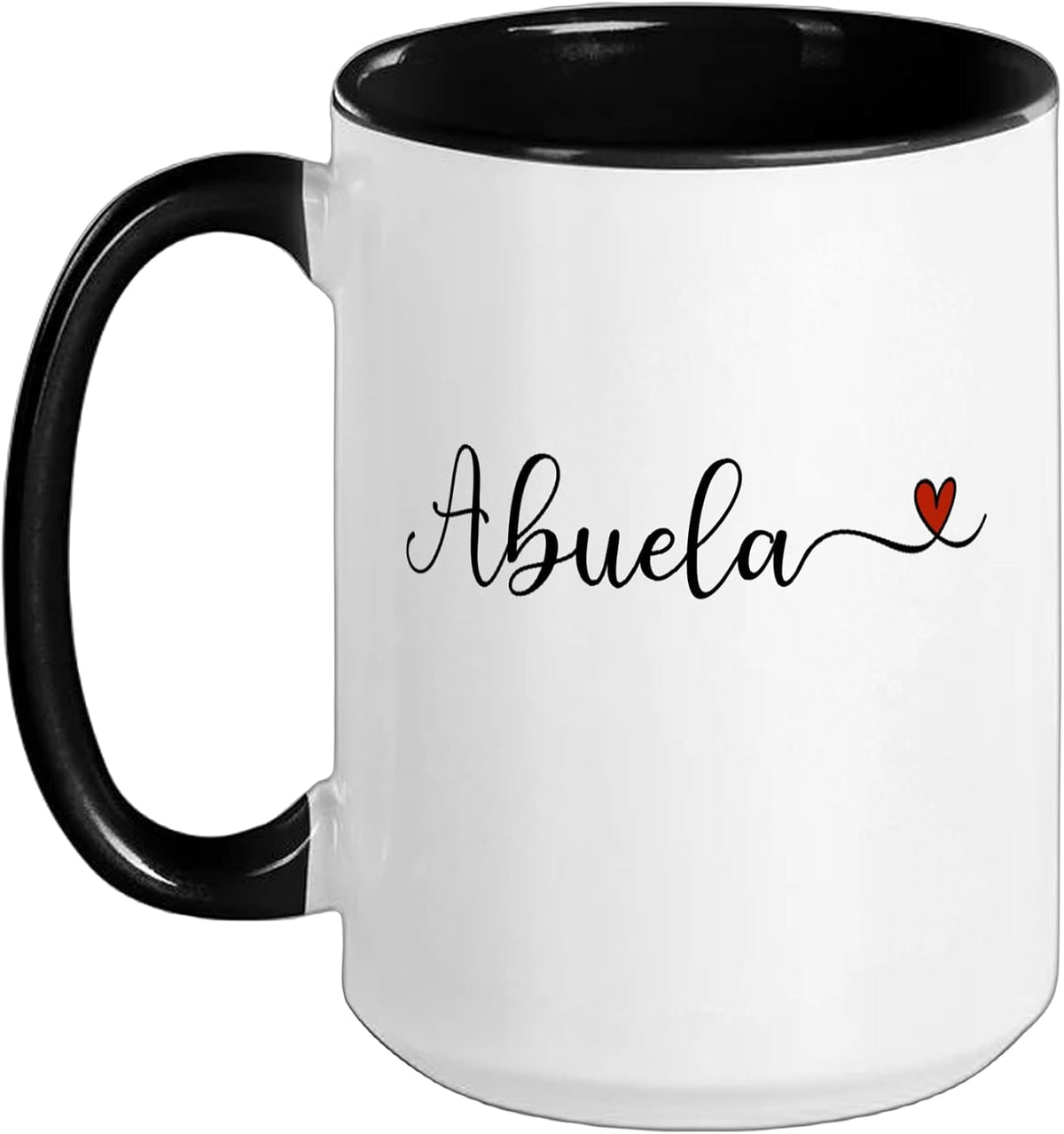 Abuela Heart Typography Gift Christmas Ceramic Mug