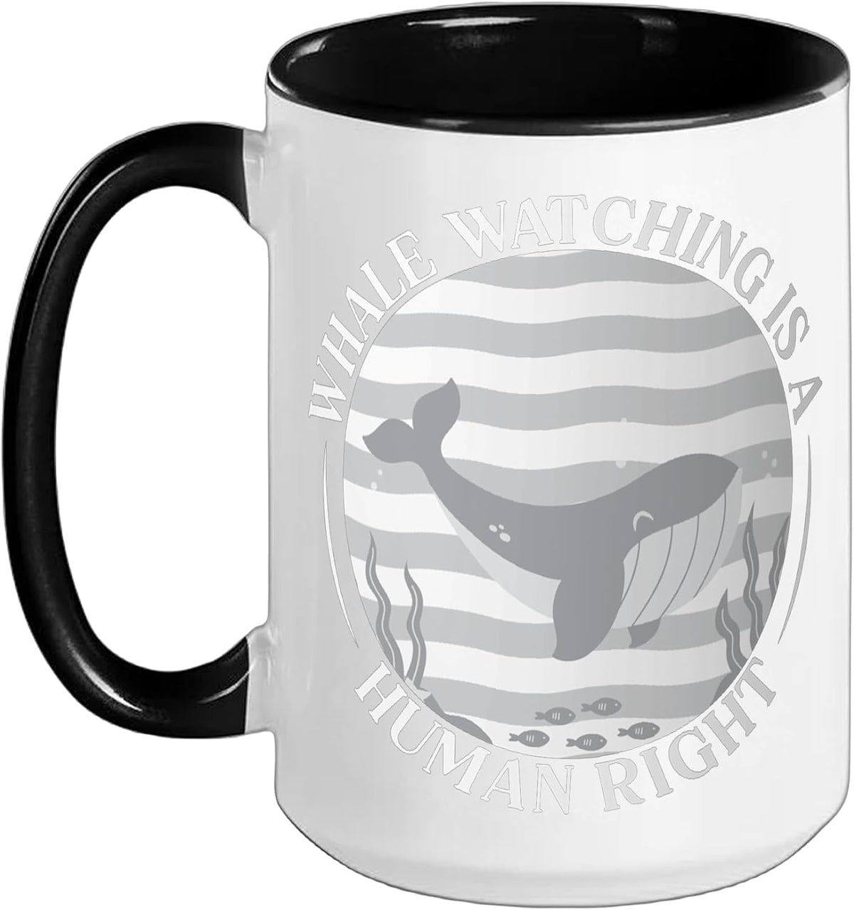 Whale Watching Is A Human Rights Aquarian Ceramic Mug