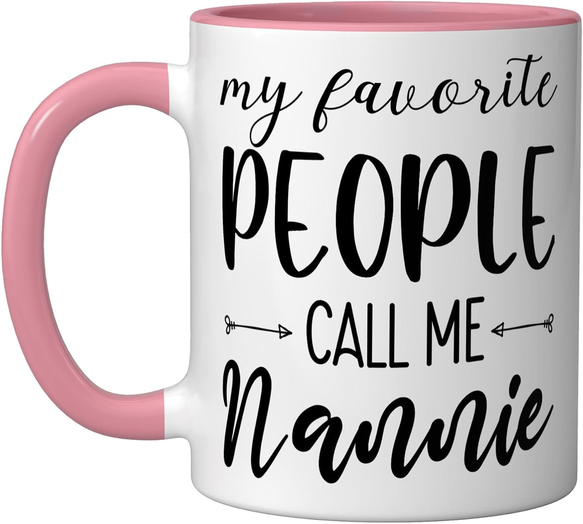 My Favorite People Call Me Nannie Grandma Ceramic Mug
