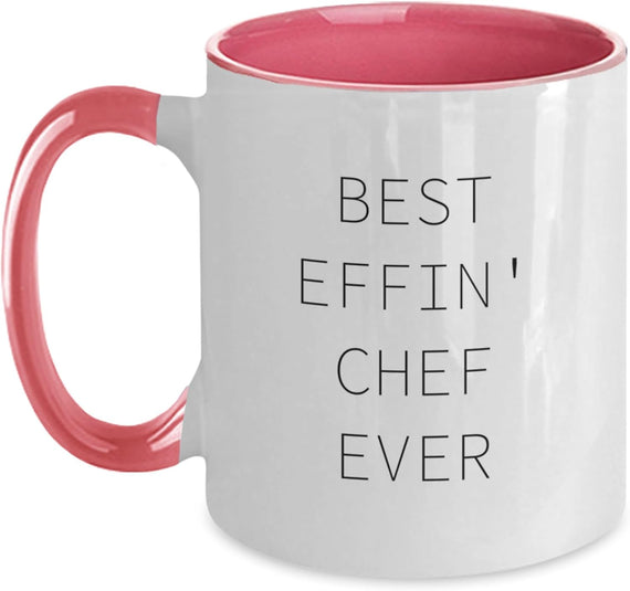 Best Effin' Chef Ever Christmas Ceramic Mug