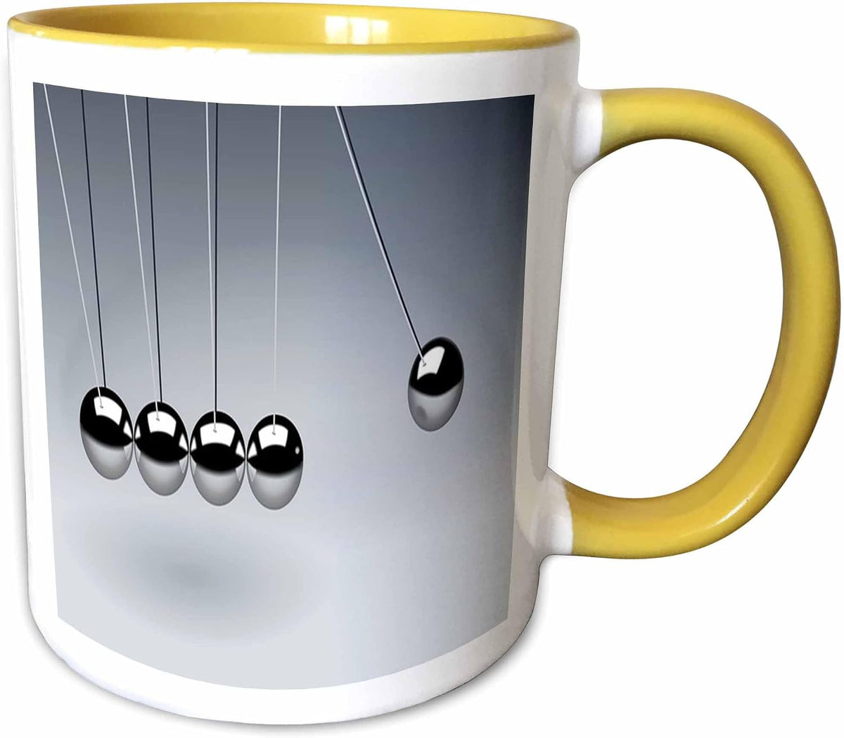 Law Of Physics Showing Silver Ball Reaction Ceramic Mug