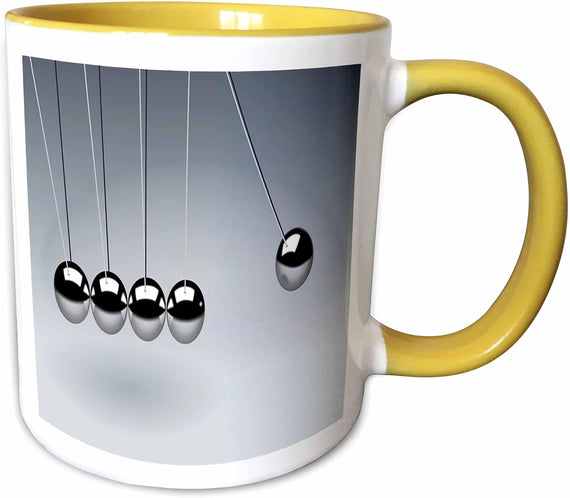 Law Of Physics Showing Silver Ball Reaction Ceramic Mug
