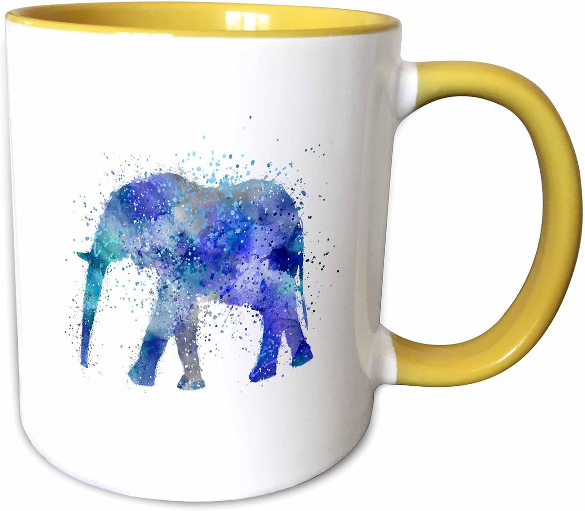 Elephant Watercolor Painting In Shades Ceramic Mug