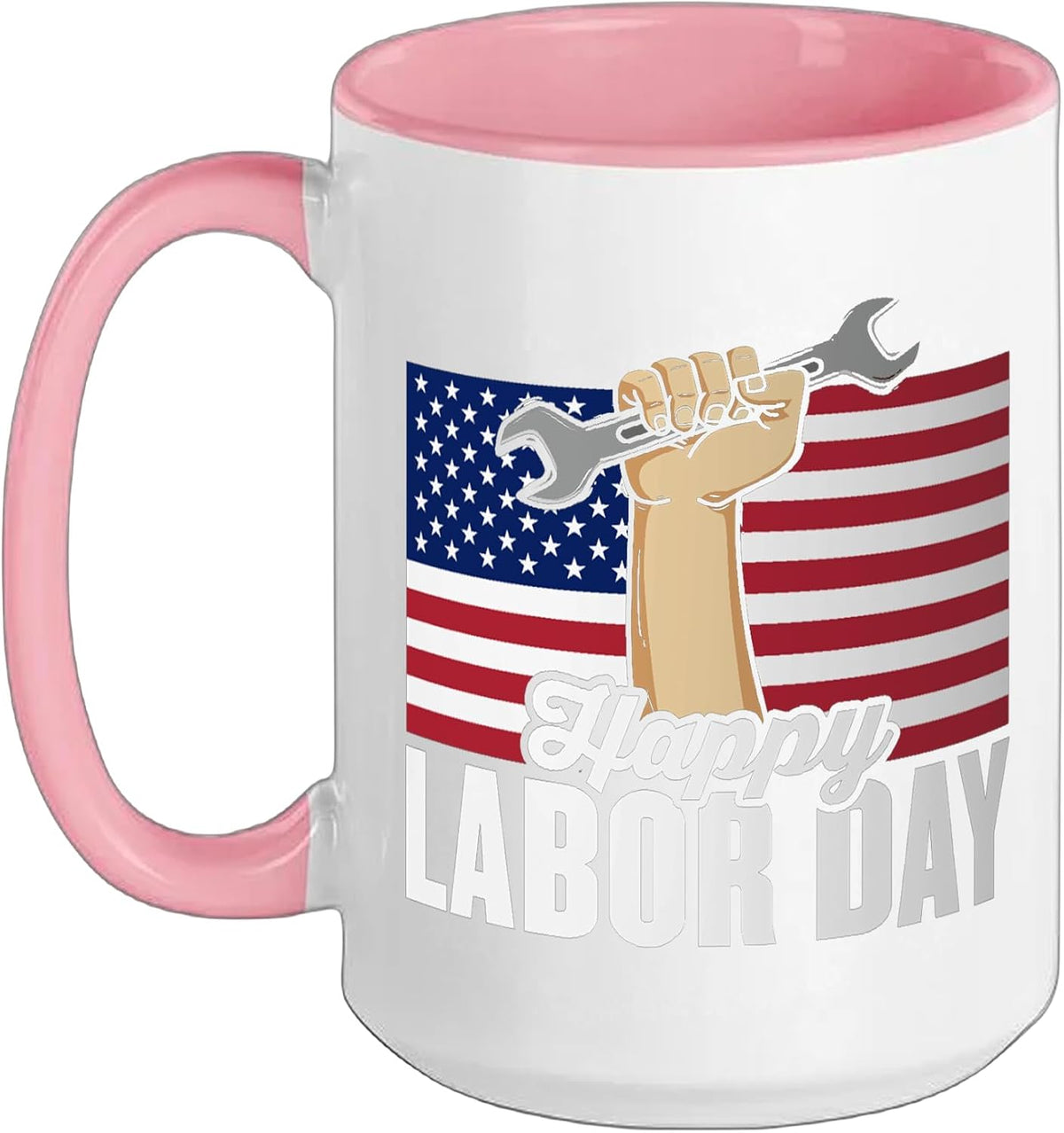 Happy Labor Day Usa Flag Labor Day Ceramic Mug