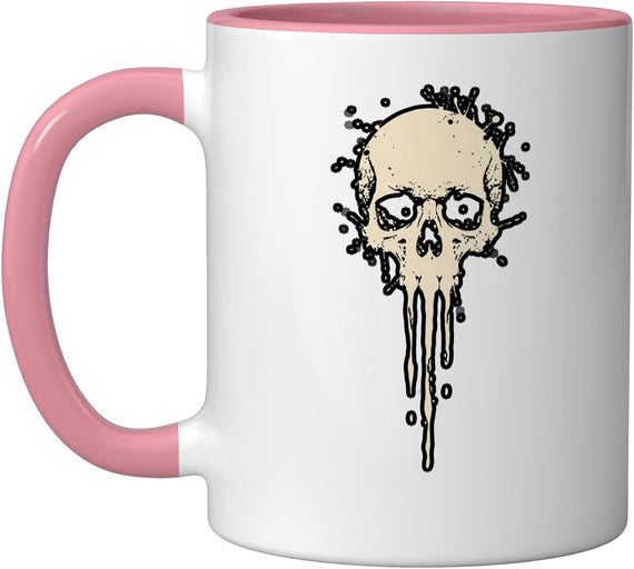 Gothic Skull Drip Vintage Nostalgia Punk Art Ceramic Mug