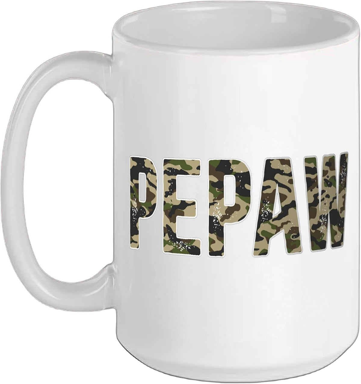 Pepaw Camo Green Grandpa Funny Grandfather Ceramic Mug