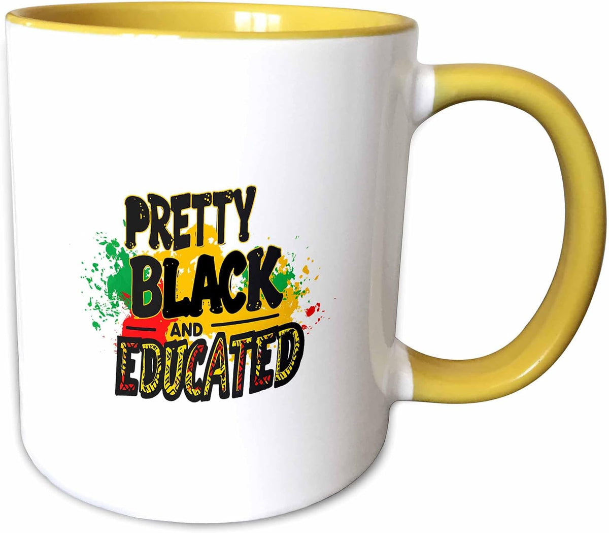Pretty, Black, & Educated, Color Splashes Ceramic Mug