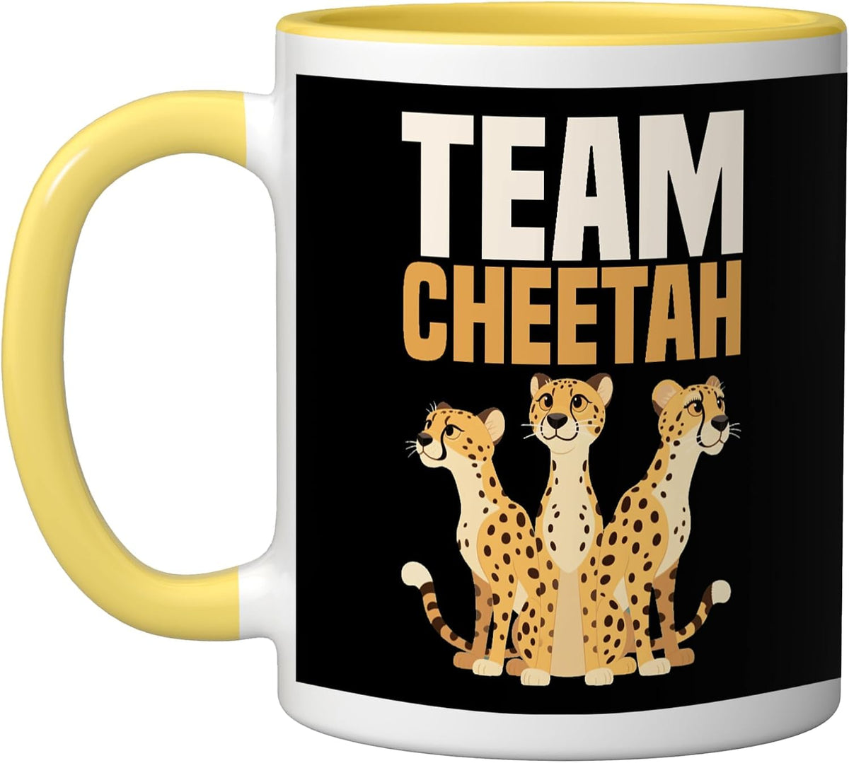 Team Cheetah Wildlife Big Cat Speed Runner Spirit Ceramic Mug