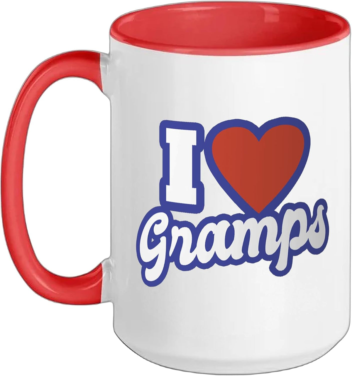 I Love Gramps Christmas Ceramic Mug