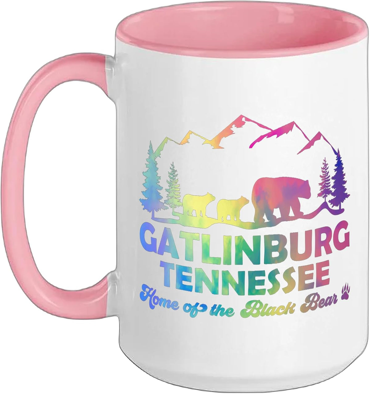 Cute Gatlinburg Tennessee Bear Great Smoky Mountains Tie Ceramic Mug