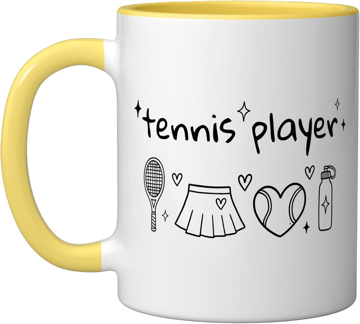 Tennis Player Play Ceramic Mug